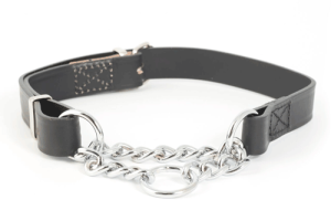 Collar Cuero-Metal Semiahogo 60cm
