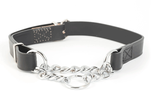 Collar Cuero-Metal Semiahogo 60cm