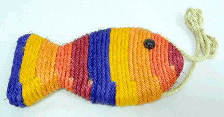 Rascador Gato Forma Pescado