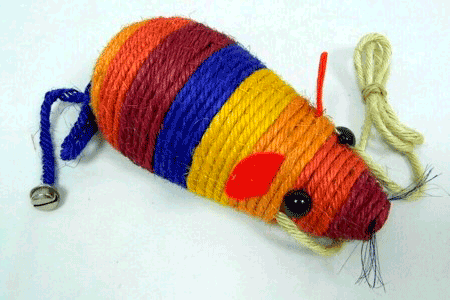 Rascador Gato Forma Ratón