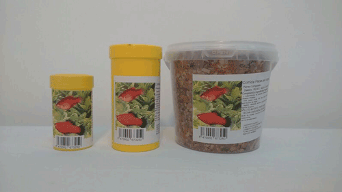 Bote 1000ml-175gr Comida Peces A. Caliente Escamas