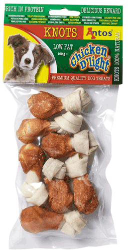 Chicken Dlight Knots nudos 100gr (pollo) bajo en grasa (20)
