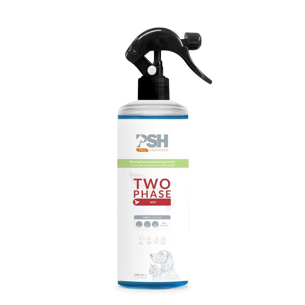 Two phase lotion Spray 500ml acondicionador instantáneo bifásico PSH groomers