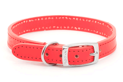 Tan Sewn Dog Collar 60CM ROJO