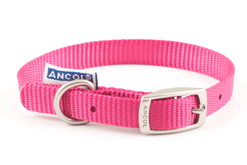 Collar nylon ANCOL ROSA 35cm Sz2