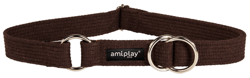 Collar semi ahogo Algodón XL 34-55 [b] x 3cm Marron-Brown