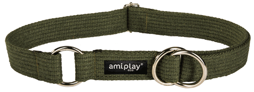 Collar semi ahogo Algodón XL 34-55 [b] x 3cm Caqui