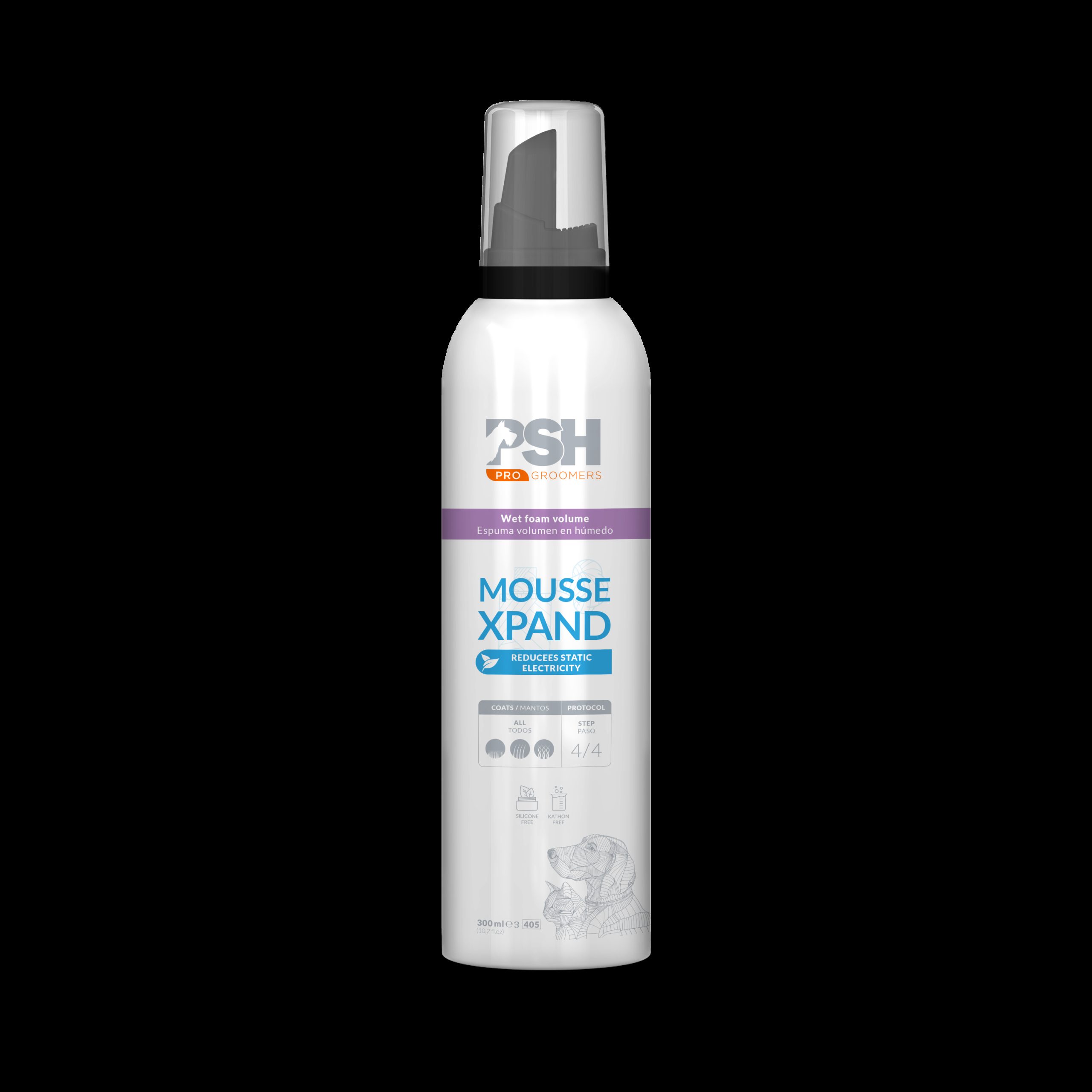 Spray 300ml MOUSSE XPAND FOAM Espuma Volumen PSH groomers