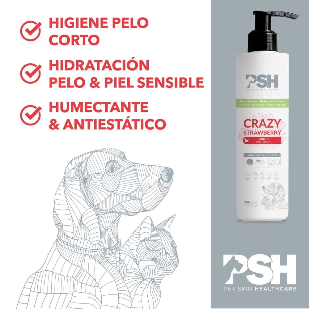 Fr 300ml acondicionador fresa crazy strawberry conditioner PSH