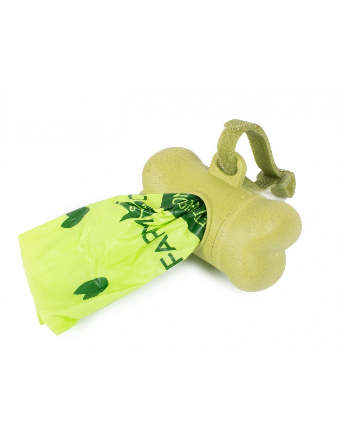 Porta rollo bolsas FC Green + 15 bolsas de compost de 8 cm