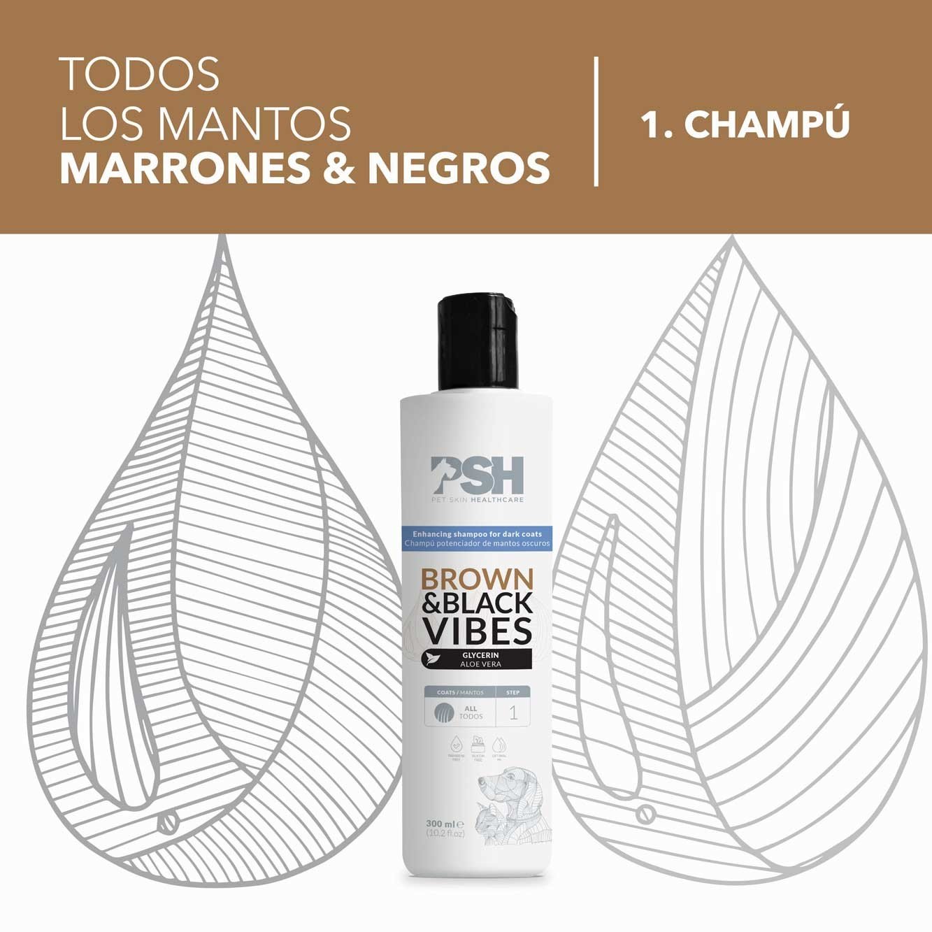 FR 300ML BROWN & BLACK VIBES potenciador Dorado y marrón PSH home