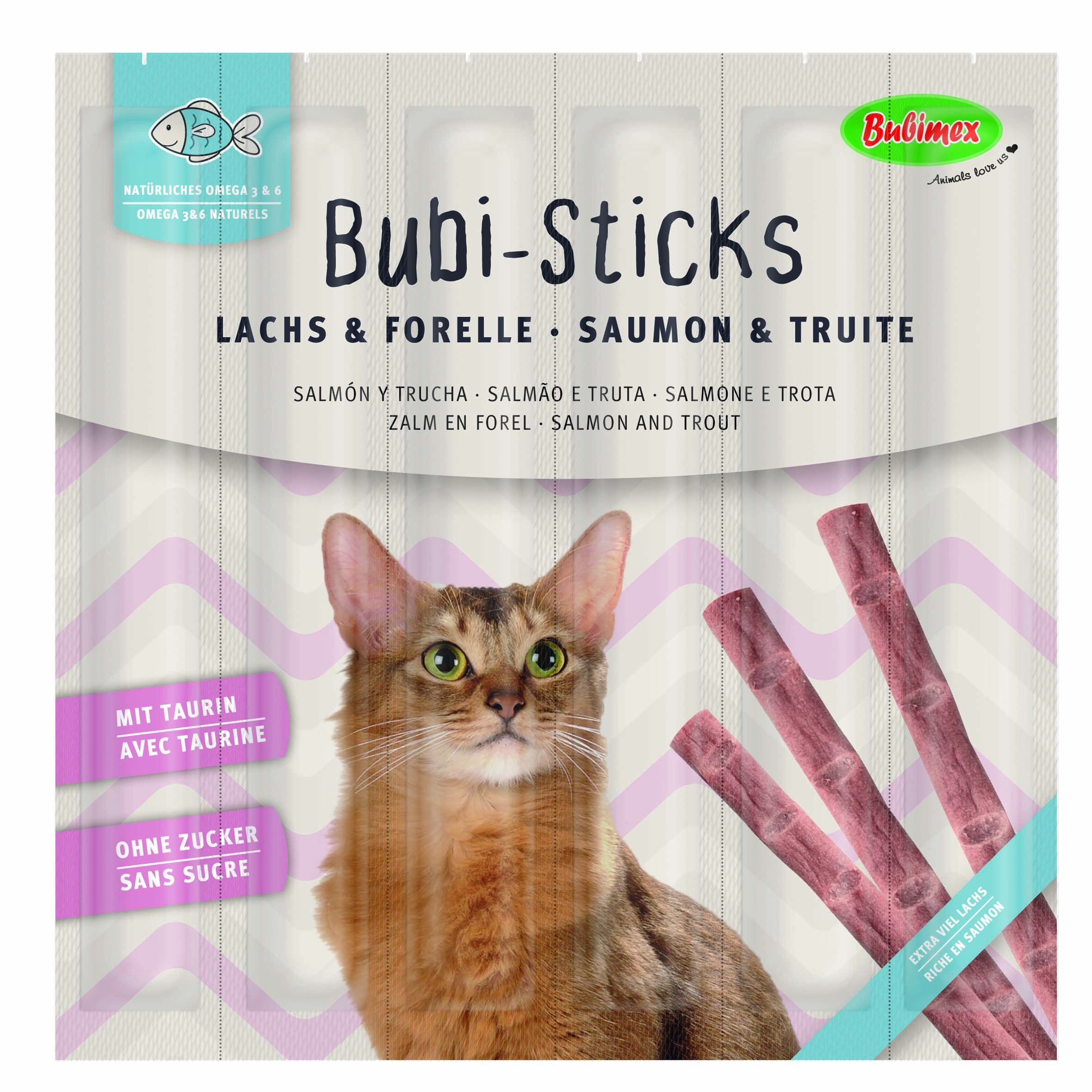 CAT Bubi Sticks con Salmón - 30gr