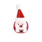 XMAS Peluche Bola de Papa Noel con Squeaker Ø8cm