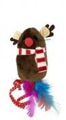 XMAS Ratoncito de peluche para gatos 12cm