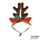XMAS Diadema de reno para perro 19cm