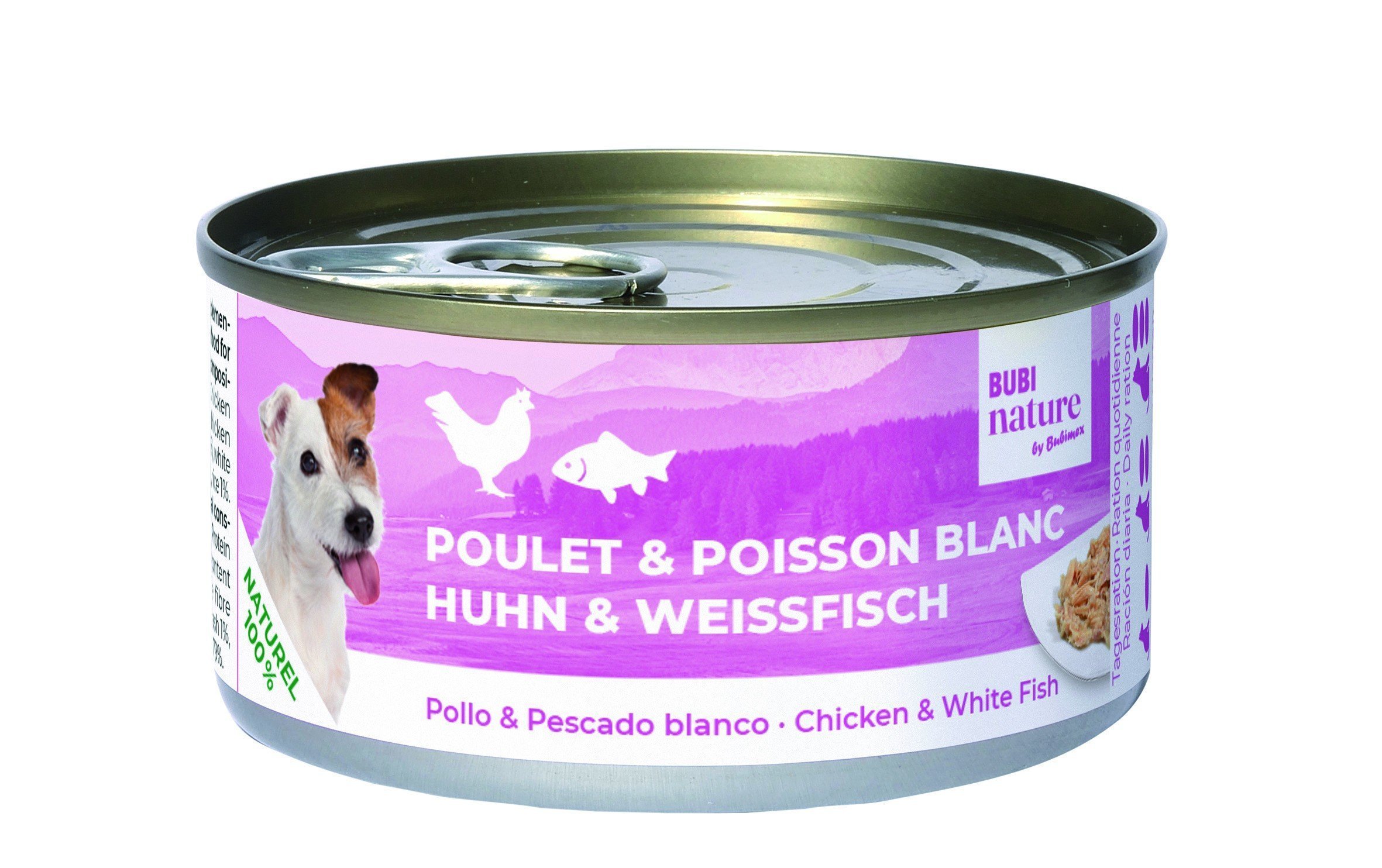 Bubi Nature DOG Pollo y Pescado Blanco 70gr 24