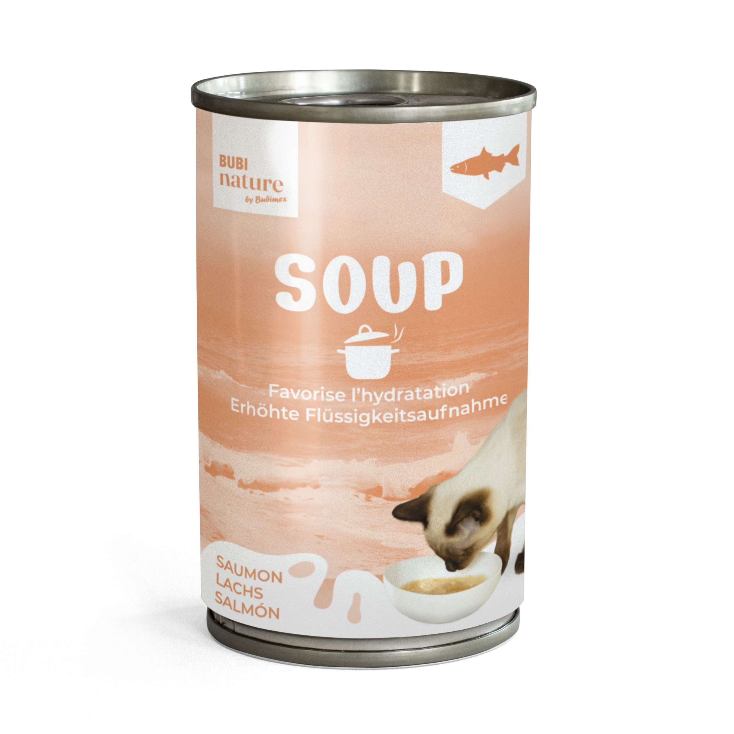 Bubi Nature CAT SOUP Salmón 135gr 24