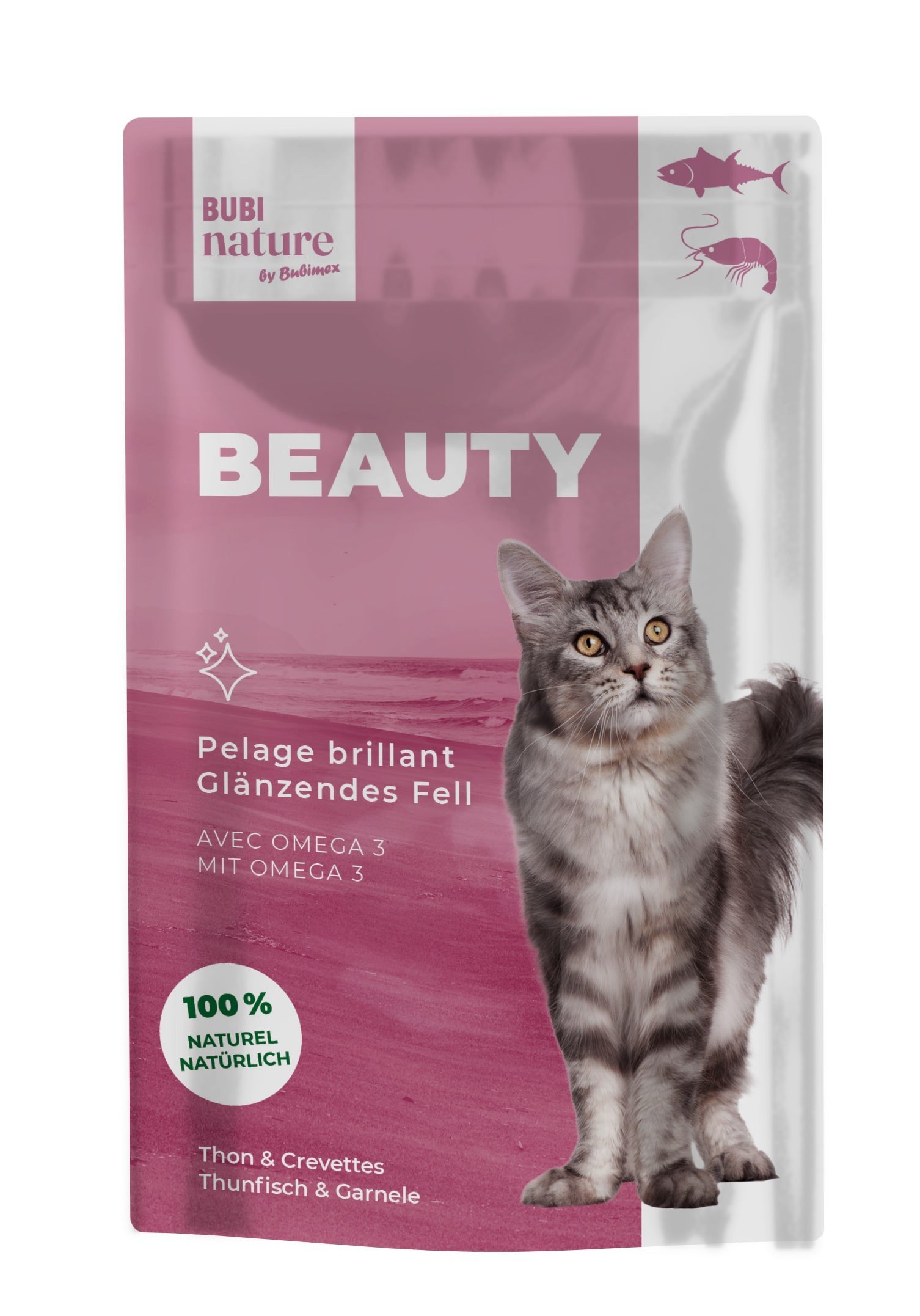 Bubi Nature CAT Atun & Gambas (En sobre) 70gr 24
