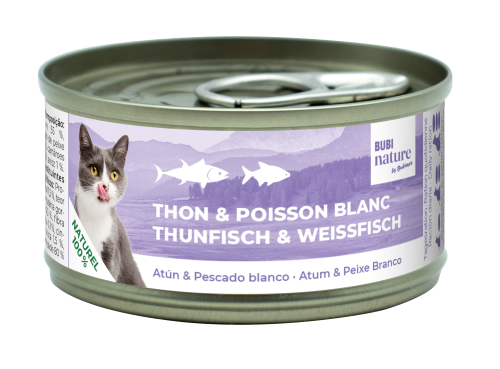 Bubi Nature CAT Atún & Pescado Blanco 70gr 24