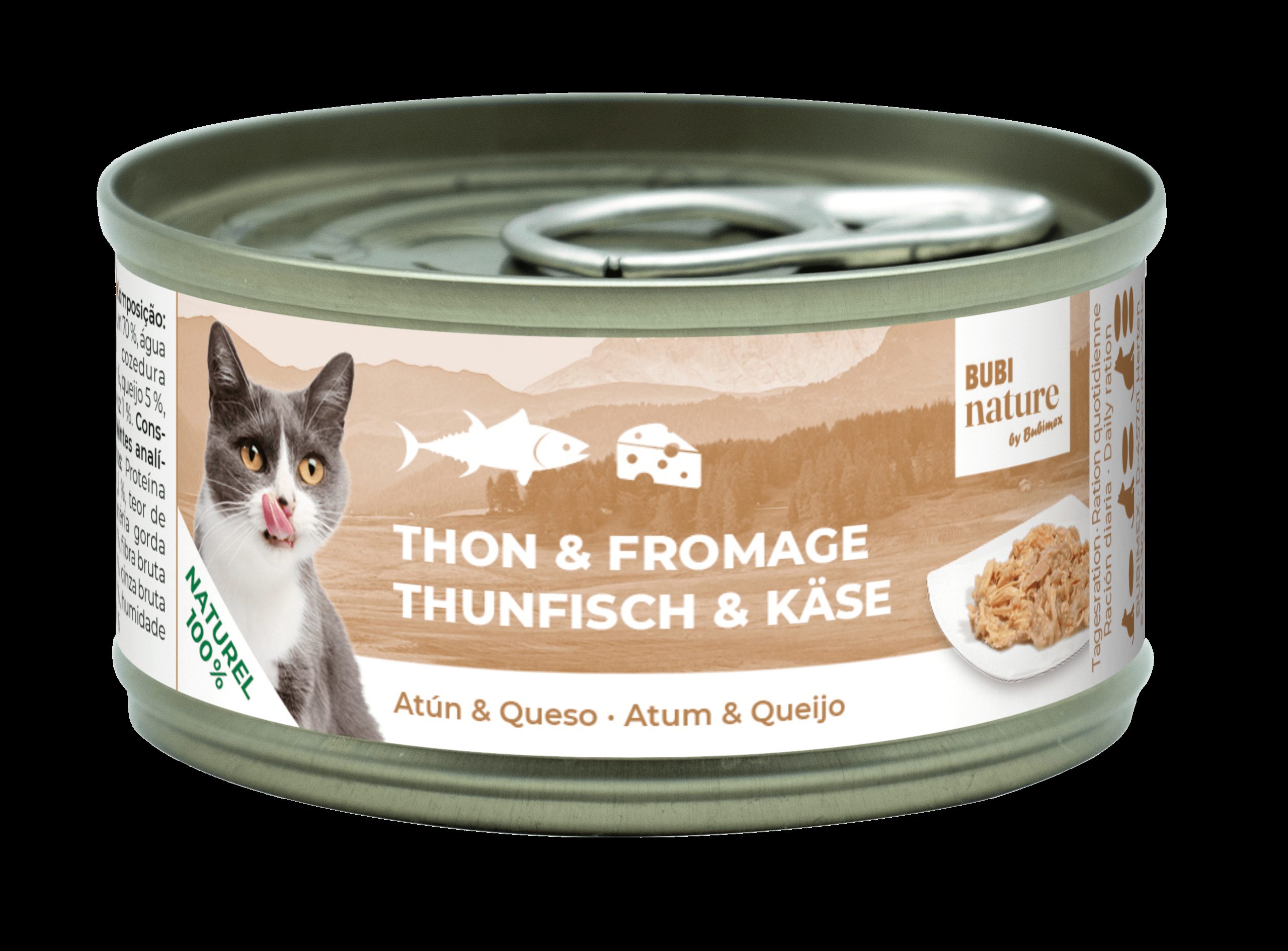 Bubi Nature CAT Atún & Queso 70gr 24