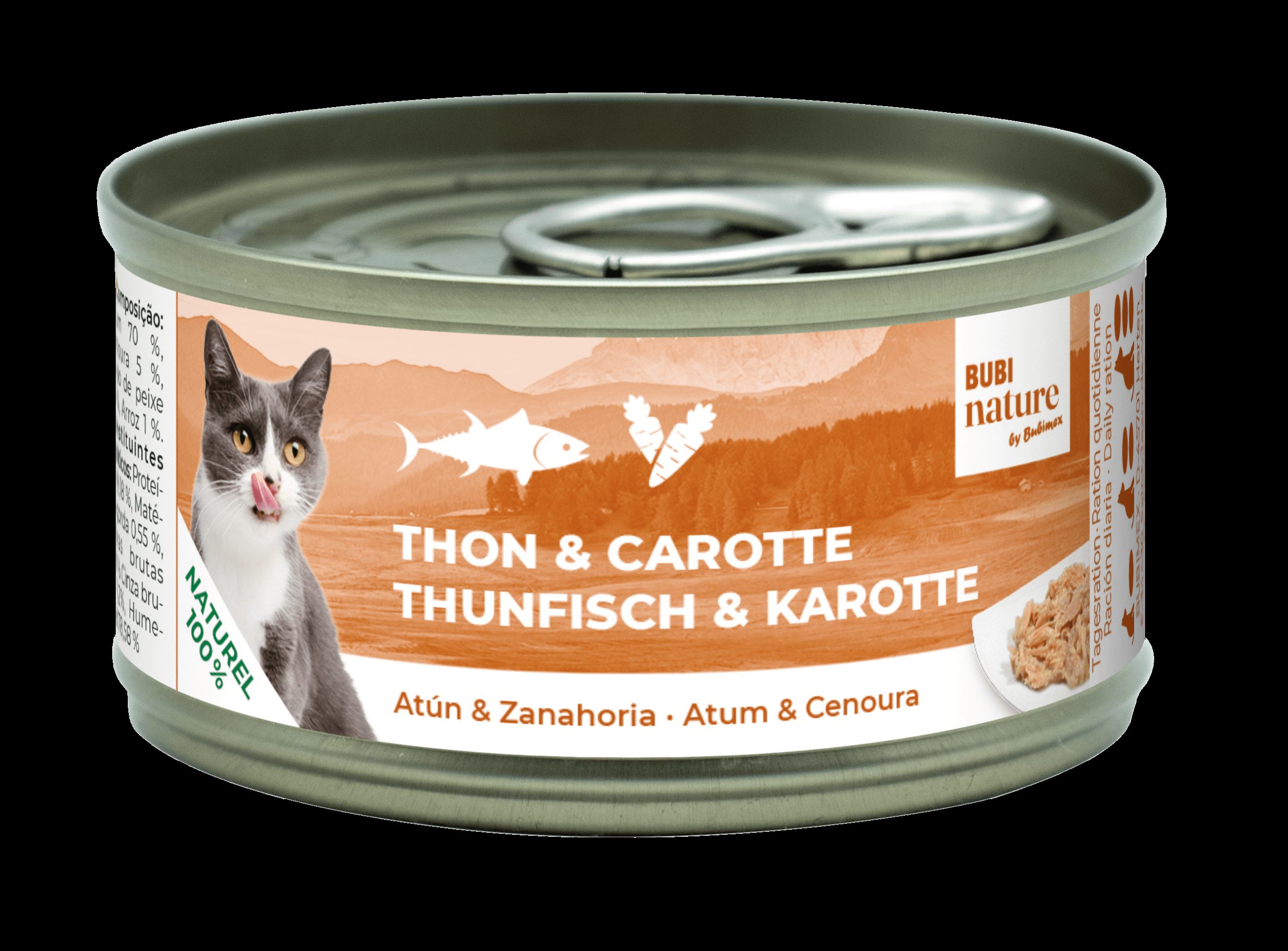 Bubi Nature CAT Atún & zanahoria 70gr 24