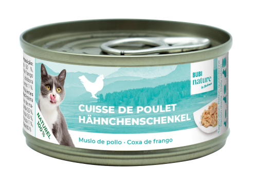 Bubi Nature CAT Muslo de Pollo 70gr 24
