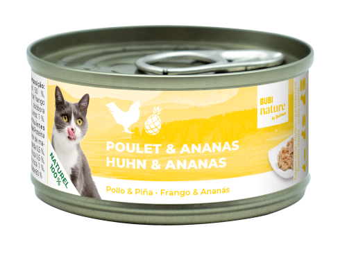 Bubi Nature CAT pollo & piña 70gr 24