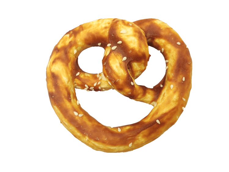 UNIT (Display 36) Pretzel de colágeno con salmón 10x8cm 36