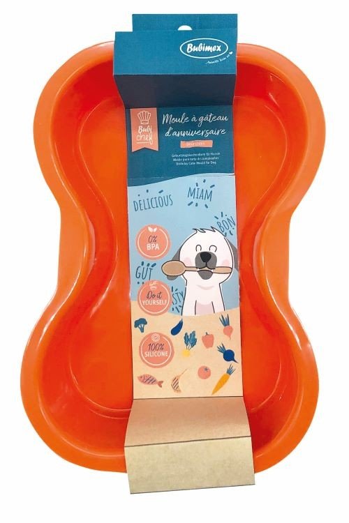 BubiChef Molde para tarta de cumpleaños, forma de hueso 1