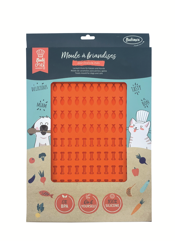 BubiChef Molde golosinas - Hueso y Pez 40x28cm 1