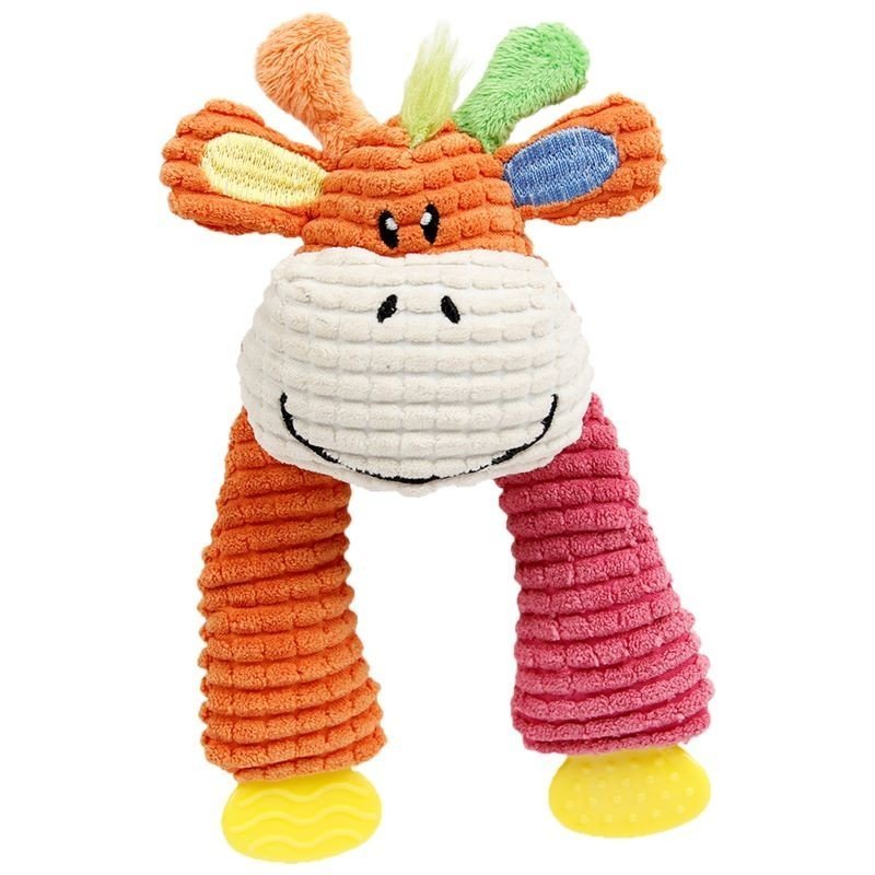 Vaca en felpa con sonajero (talla pequeña) 6