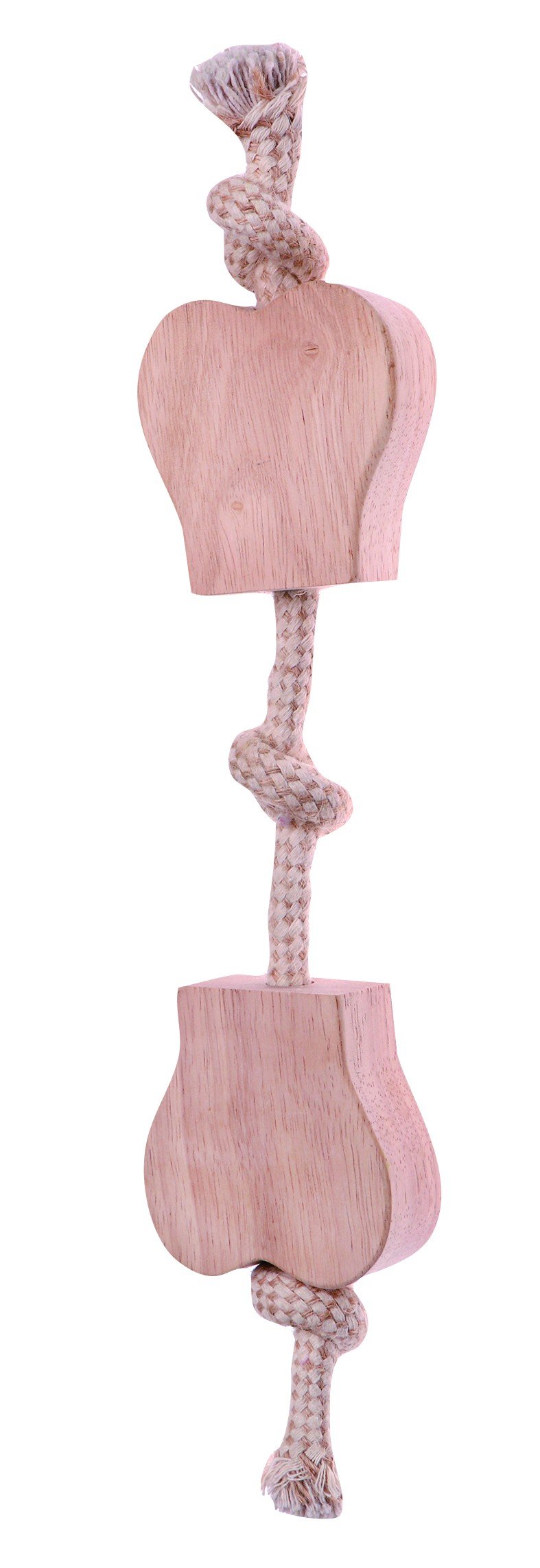 Juguete para perros hueso de madera con cuerda 25c 6