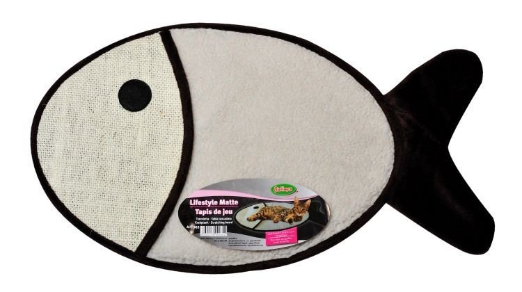 Alfombra-rascadora en forma de pez 70x40cm 3
