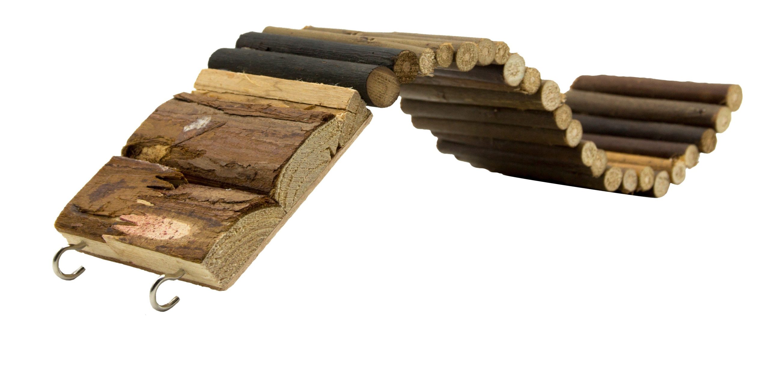 Escalera de madera, 18 escalones 27x7x1cm 4