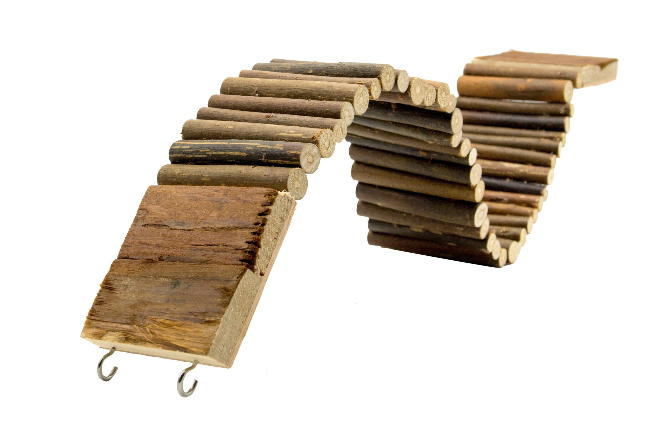 Escalera de madera suspendida 55x7x1cm 4