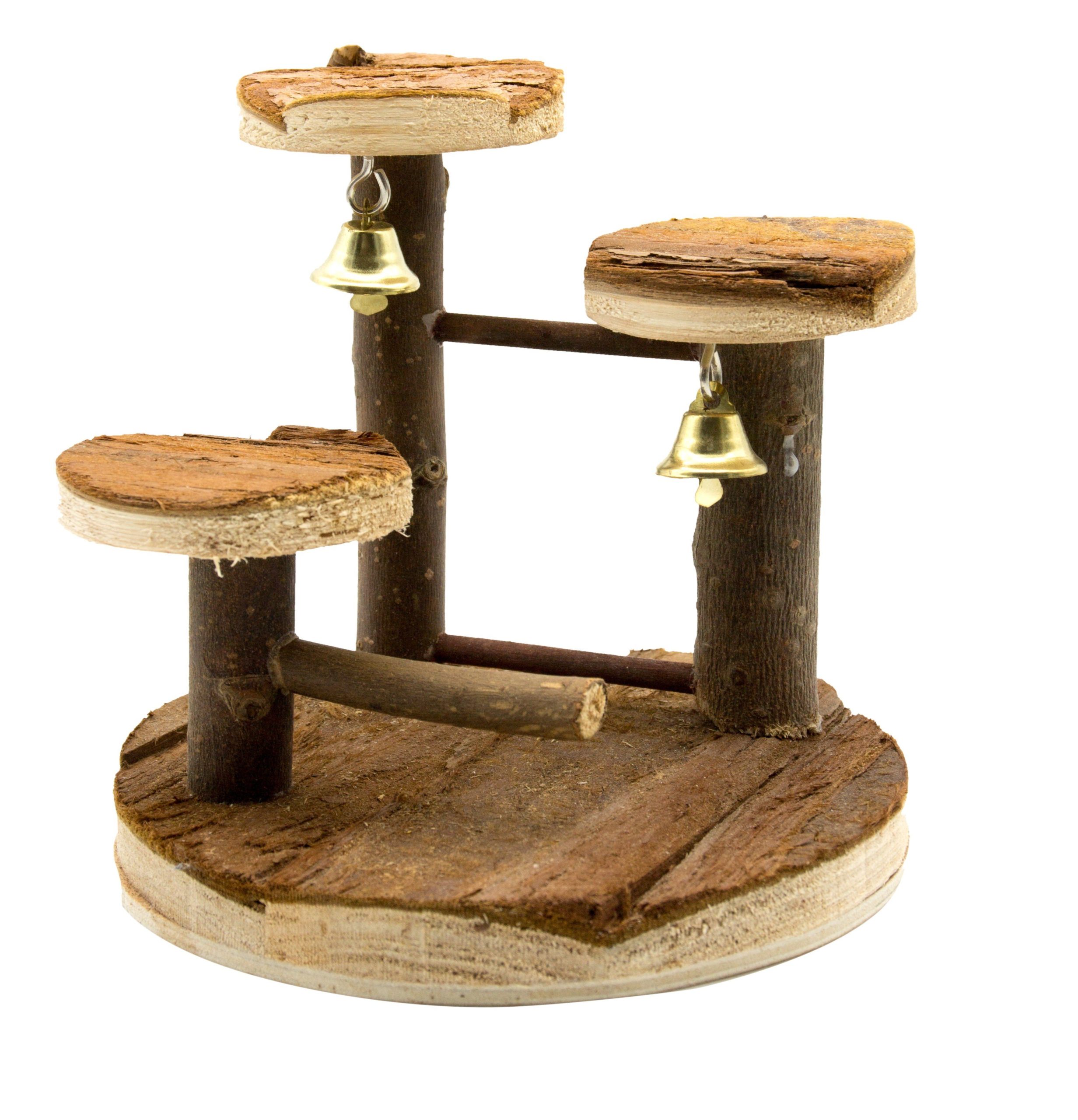 Torre de madera con campanas 15x14x14cm 1