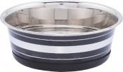 Comedero inoxidable con anillo de caucho 0,35 lit 12
