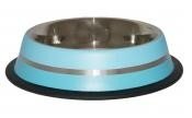 Comedero de acero inoxidable inox 0,85L Rosa verde 12