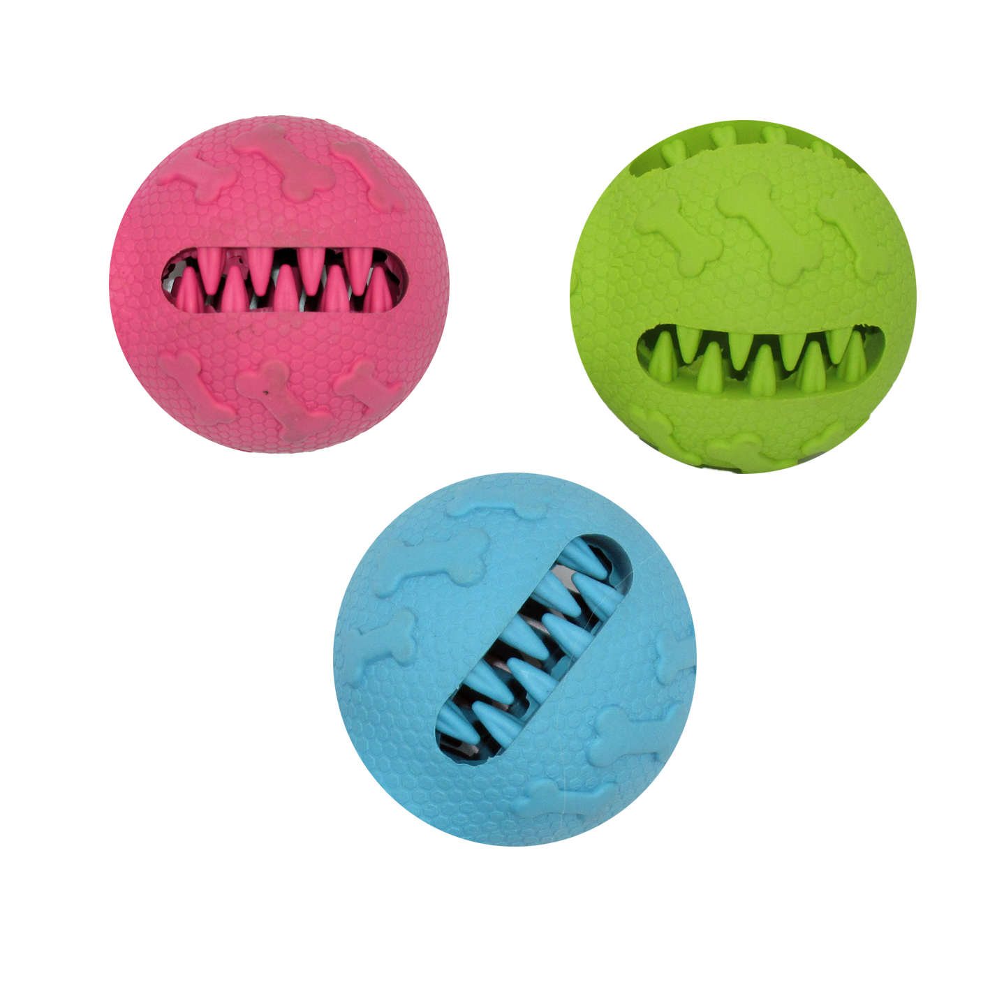 Juguete de goma natural pelota color variado 6