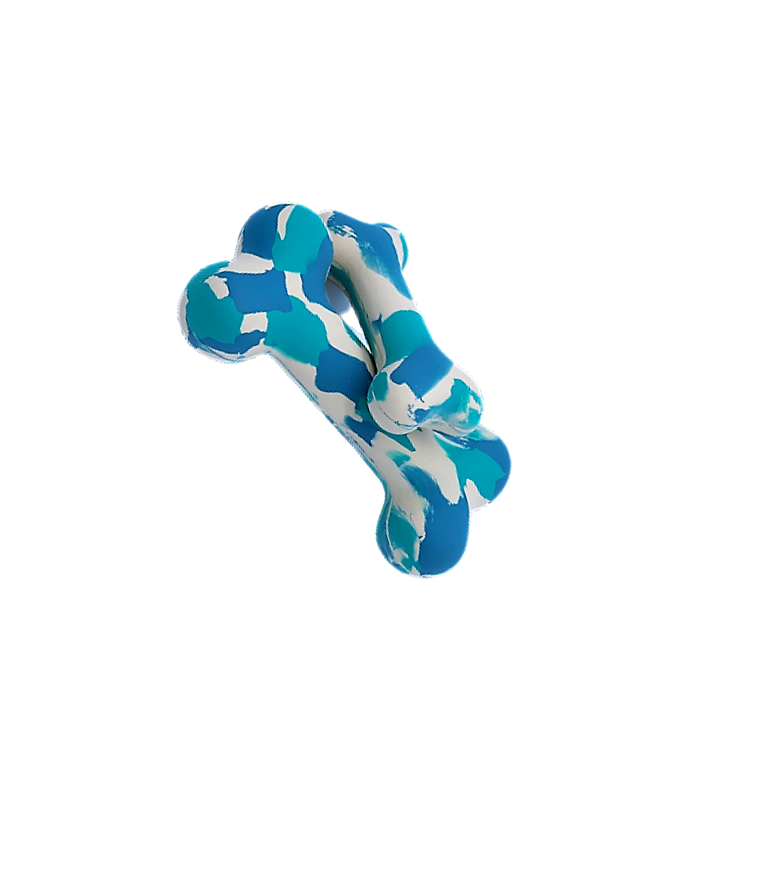 Bonie Hueso caucho natural - Azul 12cm 6