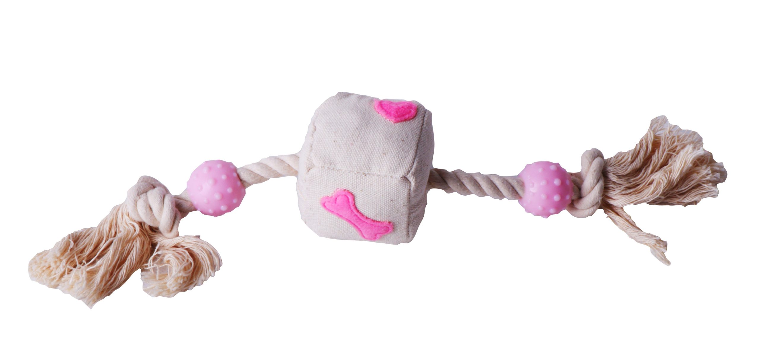 Peluche con cuerda pelotas TPR Play and Love CUBO 6