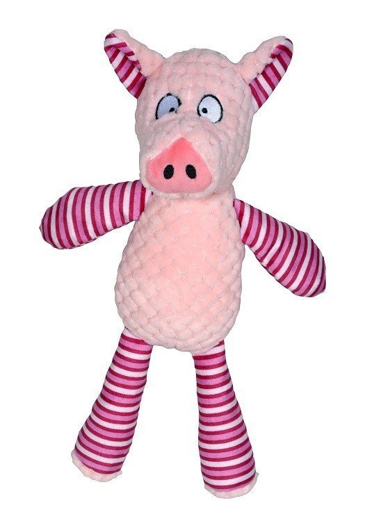 Cerdo de peluche con sonajero 38cm 6