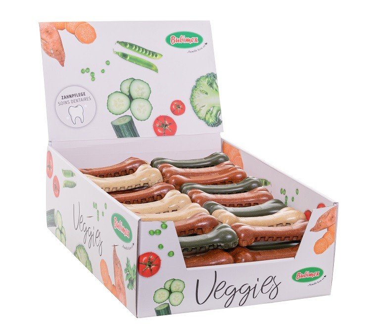 Hueso vegetal con algas12cm/58g (50u) - Veggies 50