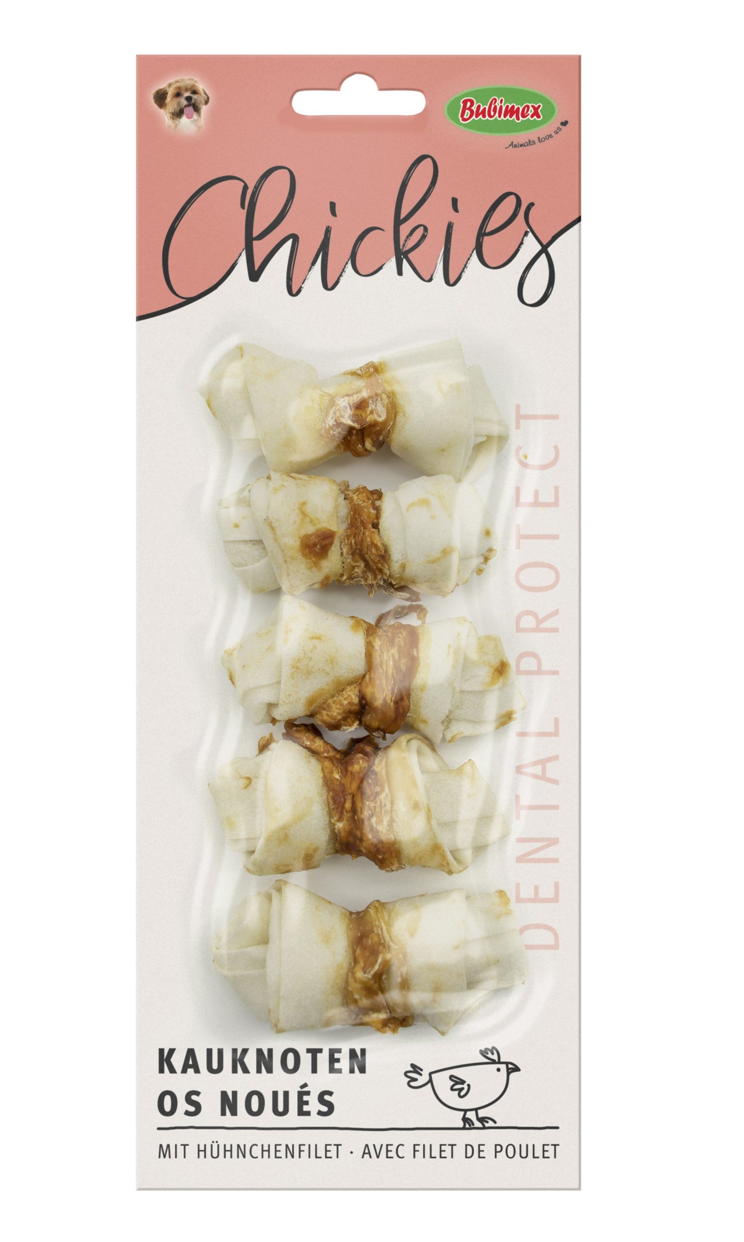 Chickies Hueso anudado de Pollo 50g (4u) 10
