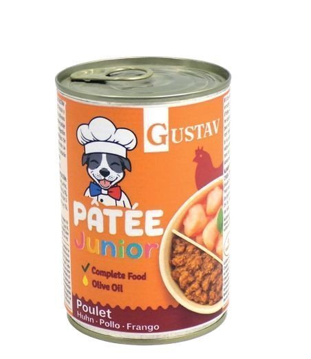 DOG Junior Gustav Paté de Pollo 400gr 6