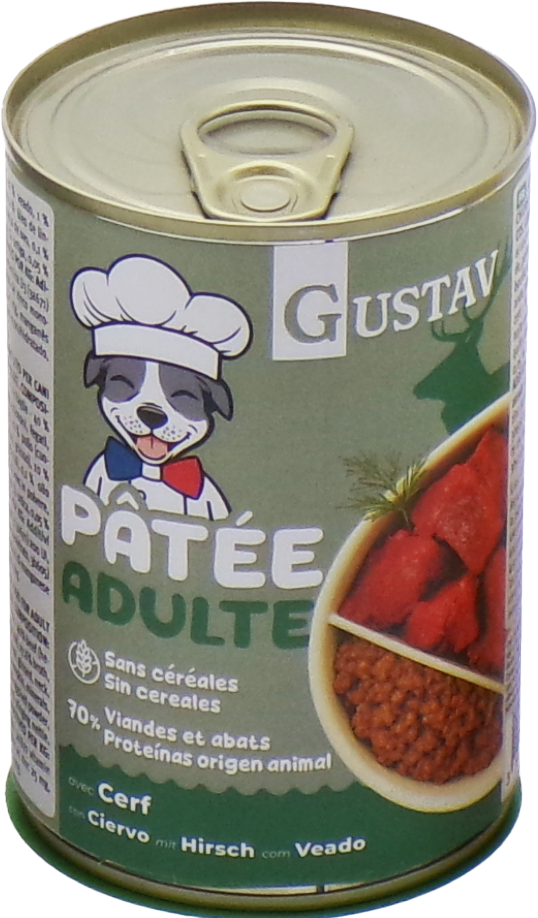 DOG Gustav Paté de Carne de caza 400gr 6