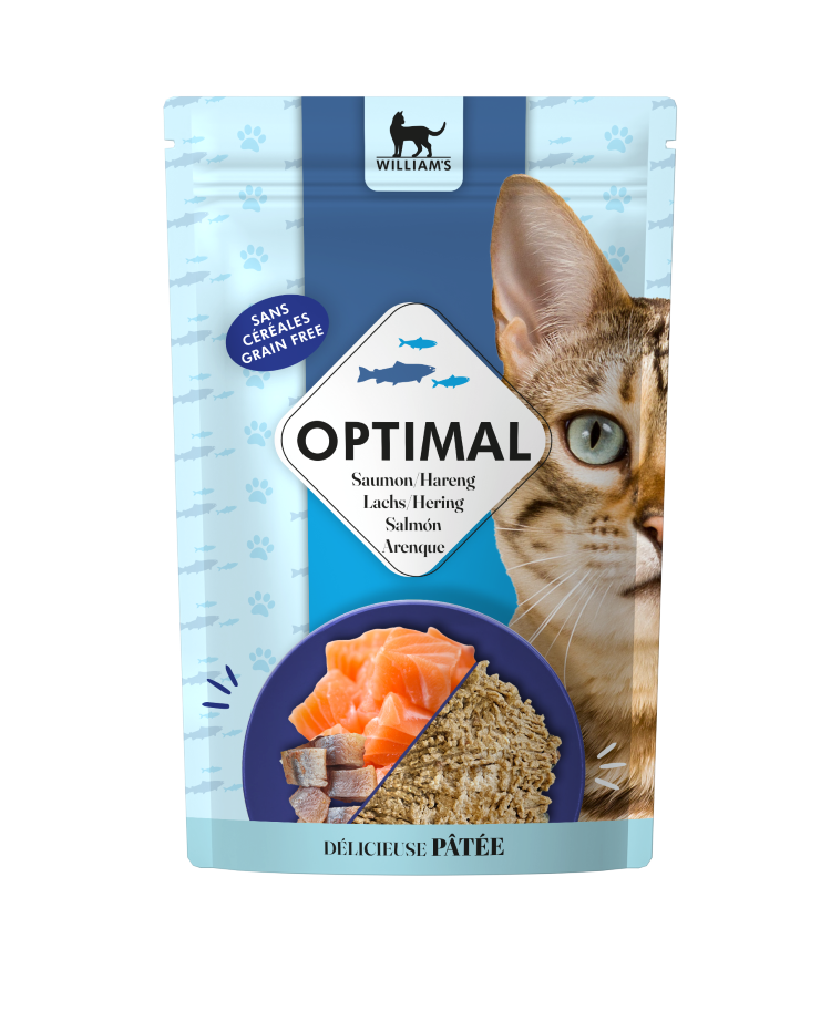 CAT Optimal Salmón/Arenque 85g - Pouch 12