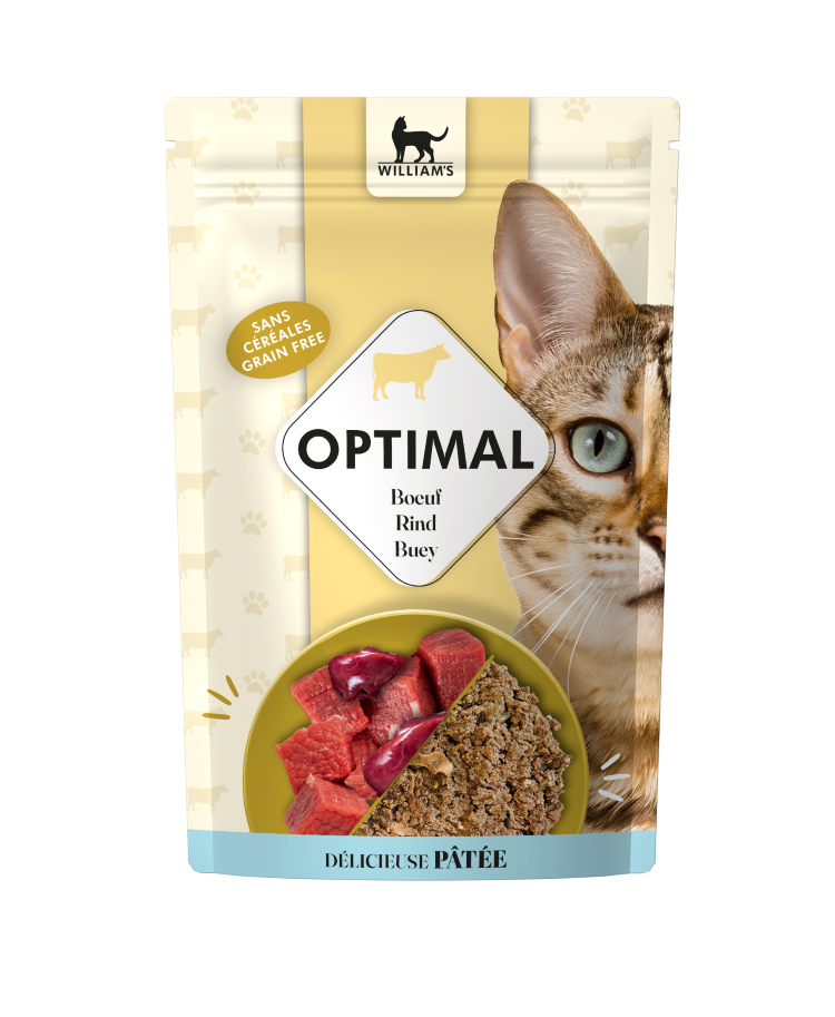 CAT Optimal Vacuno 85g - Pouch 12