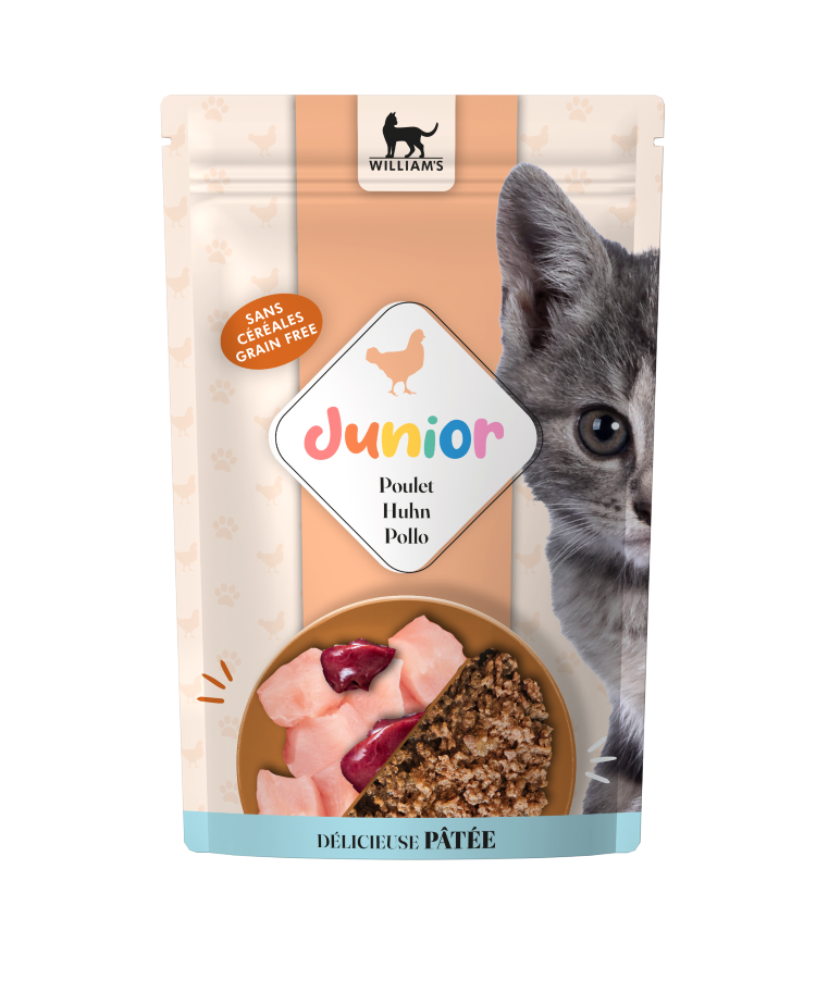 CAT Optimal Junior/Kitten Pollo 85g - Pouch 12