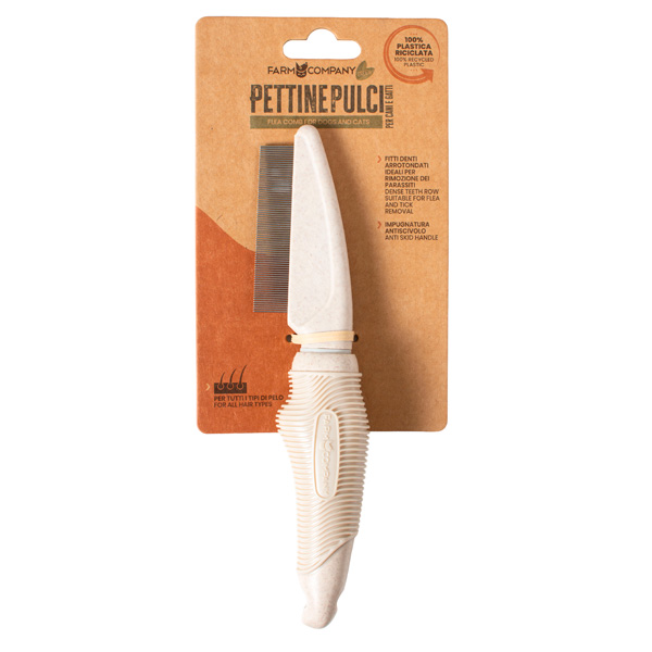 Peine extrajunto de plástico de 73 dientes con mango de goma suave, ECO FRIENDLY 100% plástico reciclado. - Imagen 3
